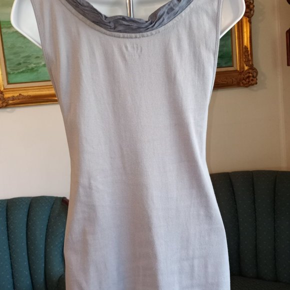Ann Taylor Loft Light Purple Size Large Fun Neckline Tee-Item #146 - Picture 2 of 4